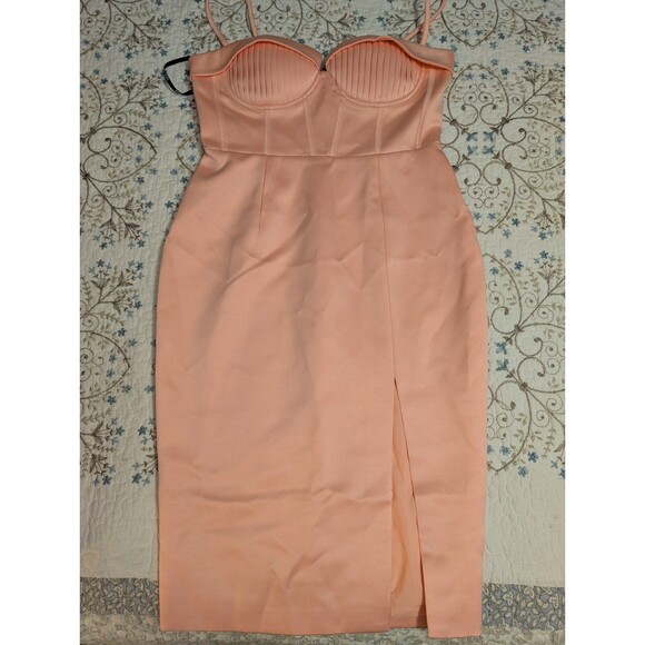 Lavish Alice Womens Pink Pleated Sweetheart Corset Sheath Dress US8 org. $298 - Picture 2 of 10